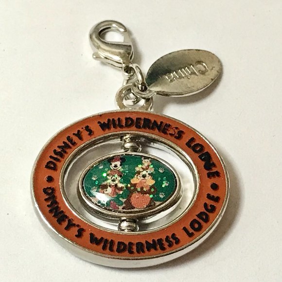 Disney Wilderness Lodge Resort Hotel Charm Zipper Pull Vintage Mickey Humphrey - Picture 3 of 11
